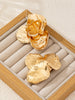 Flower Earrings for Women, Zinc Alloy Floral Design in Gold-Tone or Silver-Tone Finish - Gold