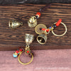 Decorative Bell Pendant, Antique Brass, Bell Only or Cord and Keyring Options