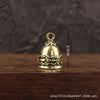 Decorative Bell Pendant, Antique Brass, Bell Only or Cord and Keyring Options
