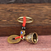 Decorative Bell Pendant, Antique Brass, Bell Only or Cord and Keyring Options