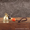 Decorative Bell Pendant, Antique Brass, Bell Only or Cord and Keyring Options