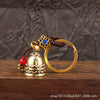 Decorative Bell Pendant, Antique Brass, Bell Only or Cord and Keyring Options