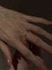 Gold-Tone Stacking Ring for Women, Slim Cross, Linked-Shape or Single-Accent Band