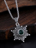 Eye Pendant, Zinc Alloy Geometric Design in Rose Gold, White, Red or Green Color Options - Green