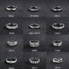 Open Ring for Men, Assorted Silver-Tone Textured, Braided, Chain-Link and Crossover Bands