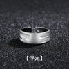 Open Ring for Men, Assorted Silver-Tone Textured, Braided, Chain-Link and Crossover Bands