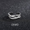 Open Ring for Men, Assorted Silver-Tone Textured, Braided, Chain-Link and Crossover Bands