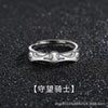 Open Ring for Men, Assorted Silver-Tone Textured, Braided, Chain-Link and Crossover Bands