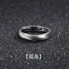 Open Ring for Men, Assorted Silver-Tone Textured, Braided, Chain-Link and Crossover Bands