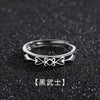 Open Ring for Men, Assorted Silver-Tone Textured, Braided, Chain-Link and Crossover Bands