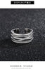 Open Ring for Men, Assorted Silver-Tone Textured, Braided, Chain-Link and Crossover Bands