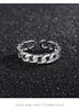 Open Ring for Men, Assorted Silver-Tone Textured, Braided, Chain-Link and Crossover Bands