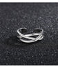 Open Ring for Men, Assorted Silver-Tone Textured, Braided, Chain-Link and Crossover Bands
