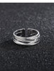 Open Ring for Men, Assorted Silver-Tone Textured, Braided, Chain-Link and Crossover Bands