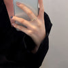 Leaf Wreath Ring, Gold-Tone Copper with Clear Accents, Adjustable Open Band