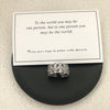 Silver-Tone Open Ring for Women, Assorted Floral, Cross and Ornate Cutout Designs
