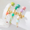 Adjustable Woven Bracelet for Women, Braided Rope with Bell and Heart Details, Three Design Options - Product view 1