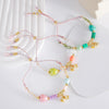 Adjustable Woven Bracelet for Women, Braided Rope with Bell and Heart Details, Three Design Options - Product view 2