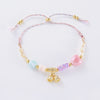 Adjustable Woven Bracelet for Women, Braided Rope with Bell and Heart Details, Three Design Options - XA0118-3