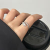 Snake Ring, 925 Sterling Silver with Blue, Green or Purple Accent, Adjustable