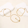 Geometric Anklets for Women, Alloy Chain Foot Jewelry in Six Design Options - Product view 1