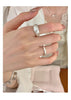 Brushed Band Ring, Silver-Tone Copper with Adjustable Opening, Wide or Narrow Design