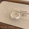 Brushed Band Ring, Silver-Tone Copper with Adjustable Opening, Wide or Narrow Design