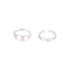 Brushed Band Ring, Silver-Tone Copper with Adjustable Opening, Wide or Narrow Design