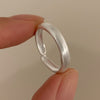 Brushed Band Ring, Silver-Tone Copper with Adjustable Opening, Wide or Narrow Design