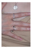 Delicate Accent Ring, Silver-Tone Copper, Plain Band, Bow, Cross, Flower or Heart