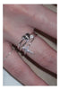 Delicate Accent Ring, Silver-Tone Copper, Plain Band, Bow, Cross, Flower or Heart