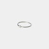 Delicate Accent Ring, Silver-Tone Copper, Plain Band, Bow, Cross, Flower or Heart