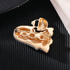 Halloween Ghost Brooch Pin, White Enamel Zinc Alloy Cartoon Design with Pumpkin Detail - Product view 4