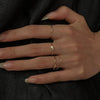 Slim Stacking Ring, Gold-Tone Copper with Plain, Clear Accent or Layered Design, Adjustable Open Band