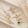 Stainless Steel Pendant Necklaces for Women, Ballet, Star, Apple, Teardrop and Cross Design Options - Product view 1
