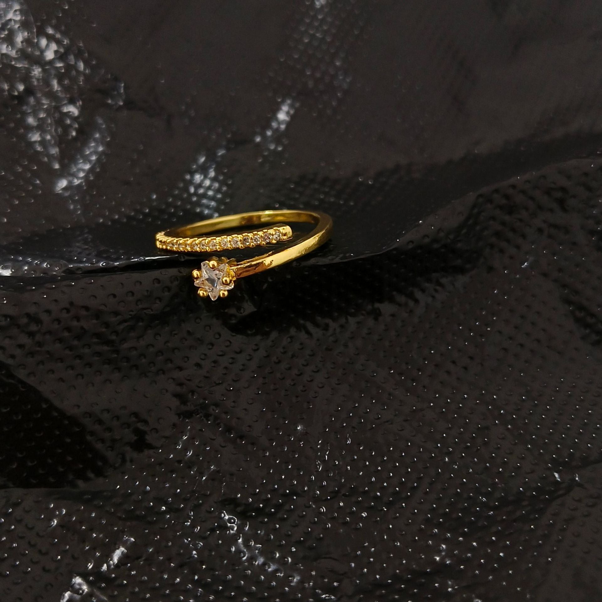 Open Ring for Women, Assorted Gold-Tone and Silver-Tone Butterfly, Bow, Star and Clear Accent Designs