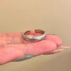 Butterfly and Floral Rings, Silver-Tone Zinc Alloy with Blue Accents and Faux Pearls, Singles or 5-Piece Set