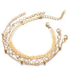 Layered Anklets for Women, Alloy Chains with Star and Sparkling Charm Details, Six Design Options - Product view 5