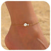 Clover Anklets for Women, Copper Chains with Sparkling Four-Leaf Motif, Assorted Design Options - Style five