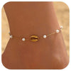 Clover Anklets for Women, Copper Chains with Sparkling Four-Leaf Motif, Assorted Design Options - Style six