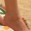 Clover Anklets for Women, Copper Chains with Sparkling Four-Leaf Motif, Assorted Design Options - Product view 4