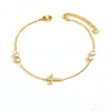 Clover Anklets for Women, Copper Chains with Sparkling Four-Leaf Motif, Assorted Design Options - Product view 5
