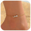 Clover Anklets for Women, Copper Chains with Sparkling Four-Leaf Motif, Assorted Design Options - Style 2