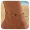 Clover Anklets for Women, Copper Chains with Sparkling Four-Leaf Motif, Assorted Design Options - Style three
