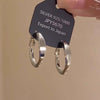 Round Hoop Earrings for Women, Smooth Copper Ear Jewelry in Gold or Silver Tone, One Pair - Product view 1