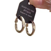 Round Hoop Earrings for Women, Smooth Copper Ear Jewelry in Gold or Silver Tone, One Pair - Product view 5