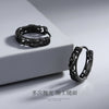 Pixiu Earring, Openwork Copper Mythical Animal Design, Single Piece in Silver-Tone or Black Finish - Pixiu earrings (black gold)