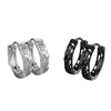 Pixiu Earring, Openwork Copper Mythical Animal Design, Single Piece in Silver-Tone or Black Finish - Product view 5