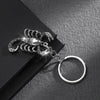 Scorpion Keychain, Alloy with Clear Accents, Antique Gold or Silver-Tone, 9.6cm Long
