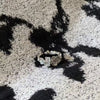 Floral Open Ring, Silver-Tone Metal with Textured Petals and Leaves, Adjustable